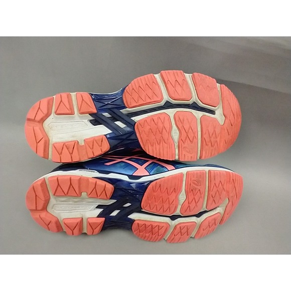 Asics Shoes Womens 8 GT-2000 5 Running Sneakers Blue Pink Shoes T757N - Picture 6 of 12